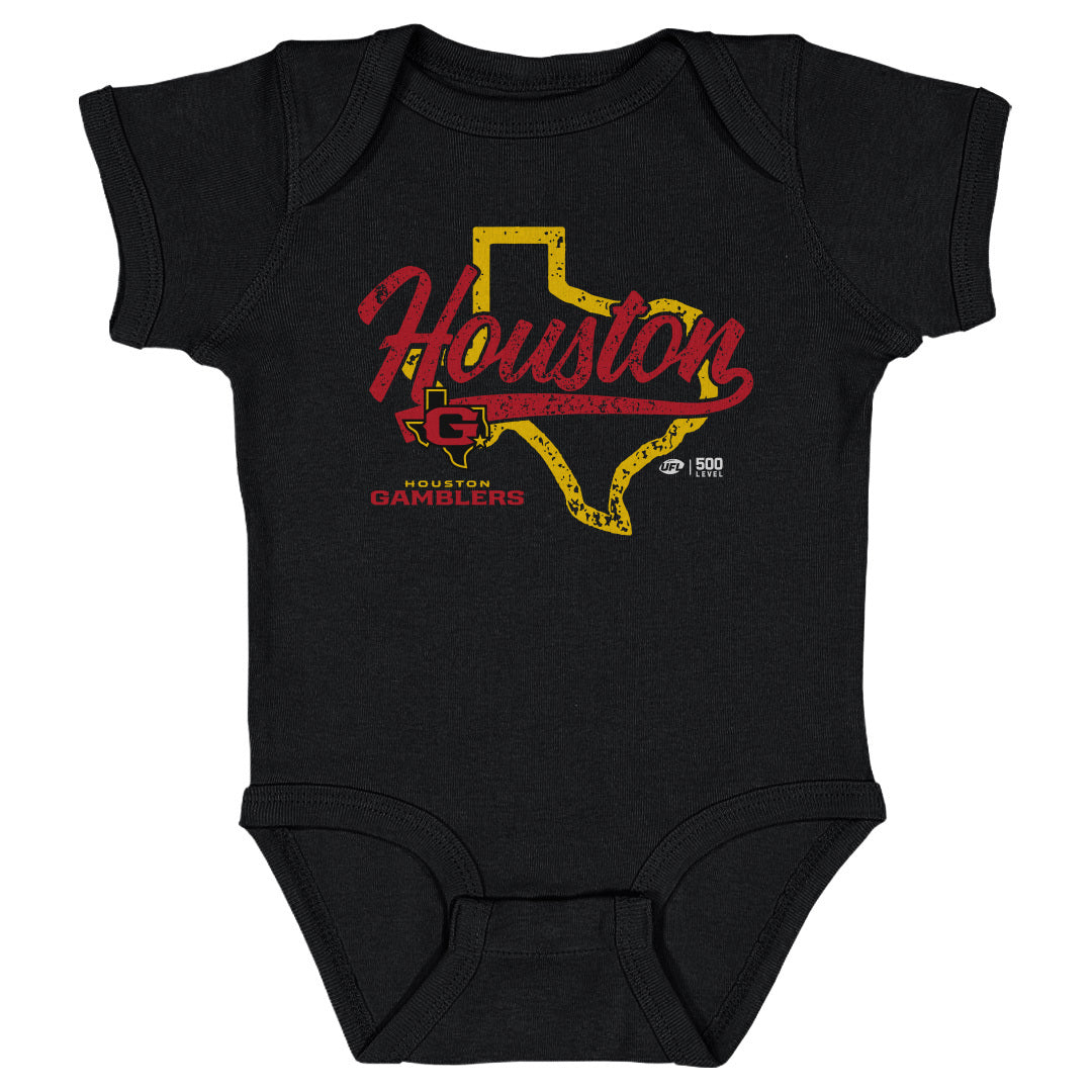 Houston Gamblers Kids Baby Onesie | 500 LEVEL