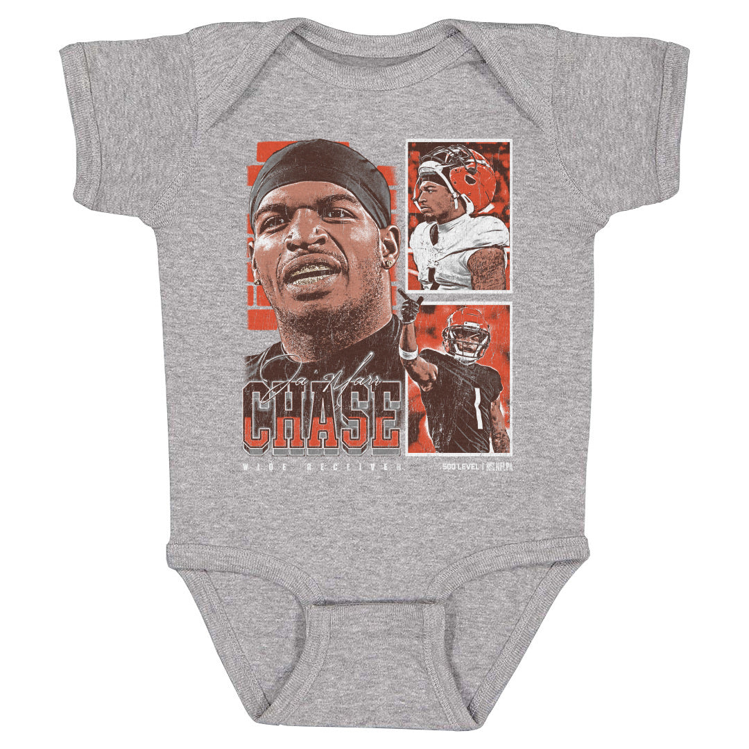 Ja'Marr Chase Kids Baby Onesie | 500 LEVEL