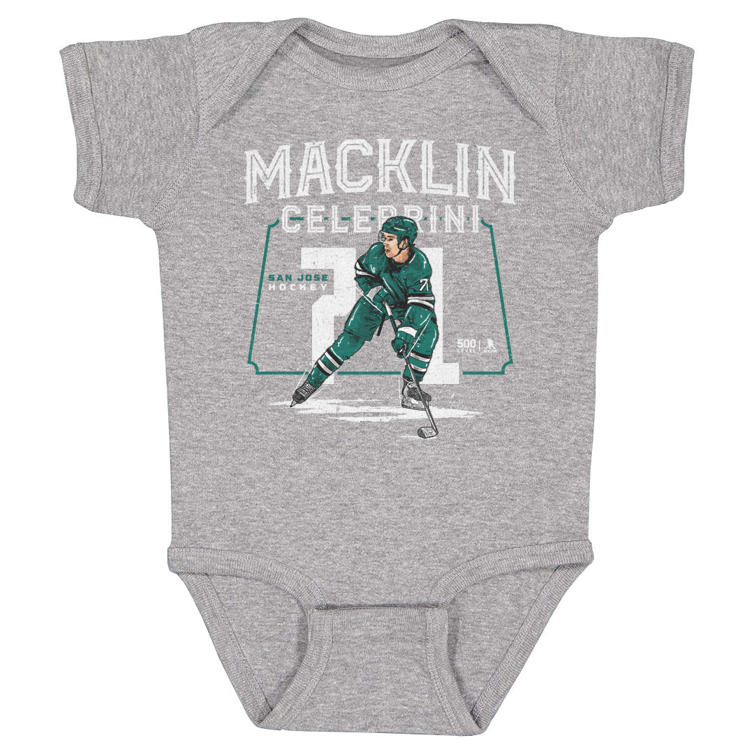 Macklin Celebrini Kids Baby Onesie | 500 LEVEL