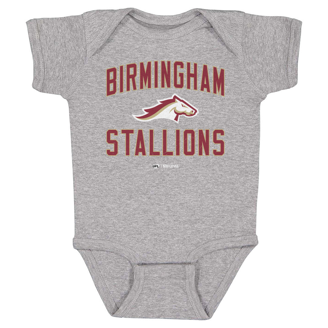 Birmingham Stallions Kids Baby Onesie | 500 LEVEL