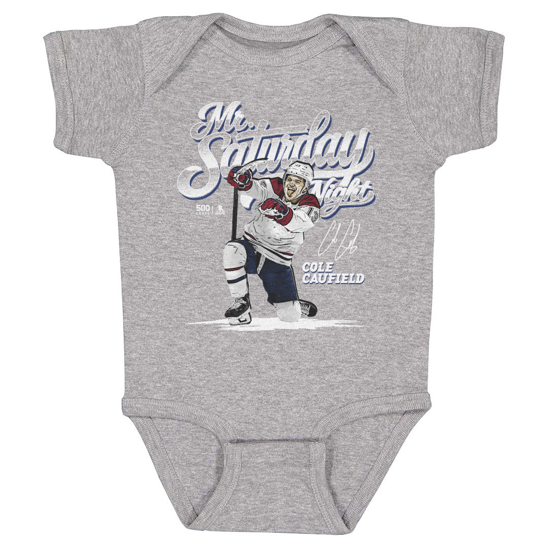 Cole Caufield Kids Baby Onesie | 500 LEVEL