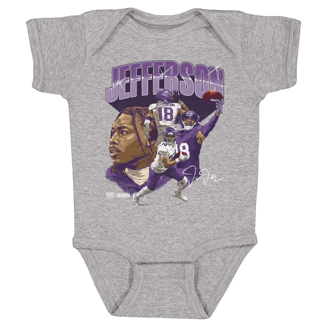 Justin Jefferson Kids Baby Onesie | 500 LEVEL