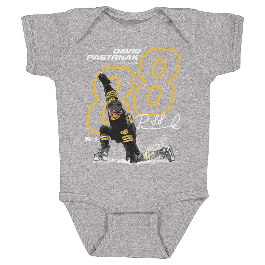 David Pastrnak Kids Baby Onesie | 500 LEVEL