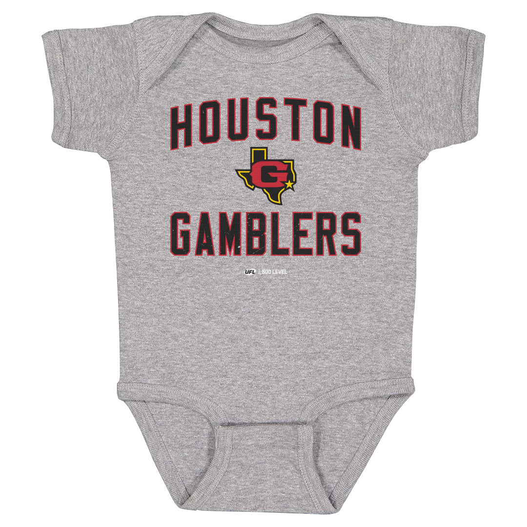 Houston Gamblers Kids Baby Onesie | 500 LEVEL