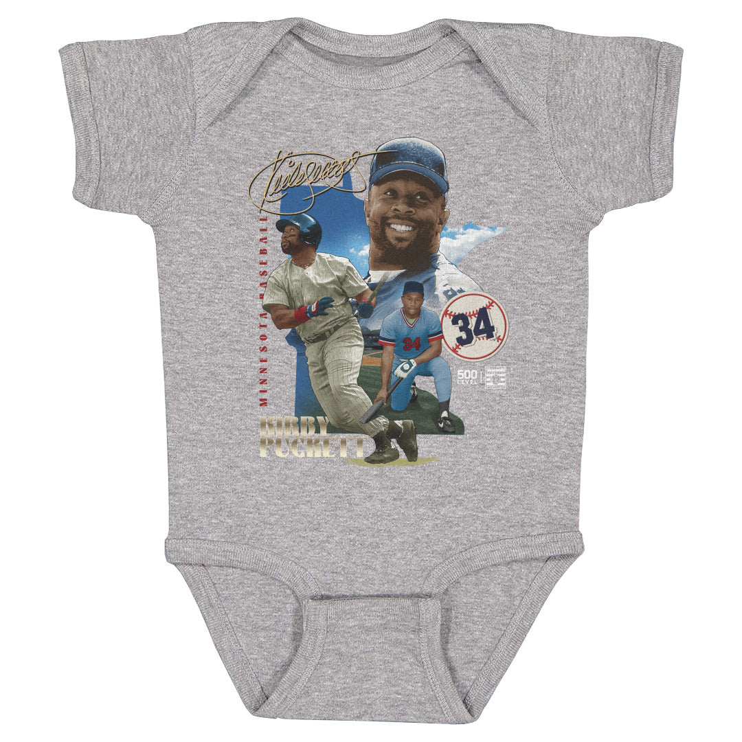 Kirby Puckett Kids Baby Onesie | 500 LEVEL