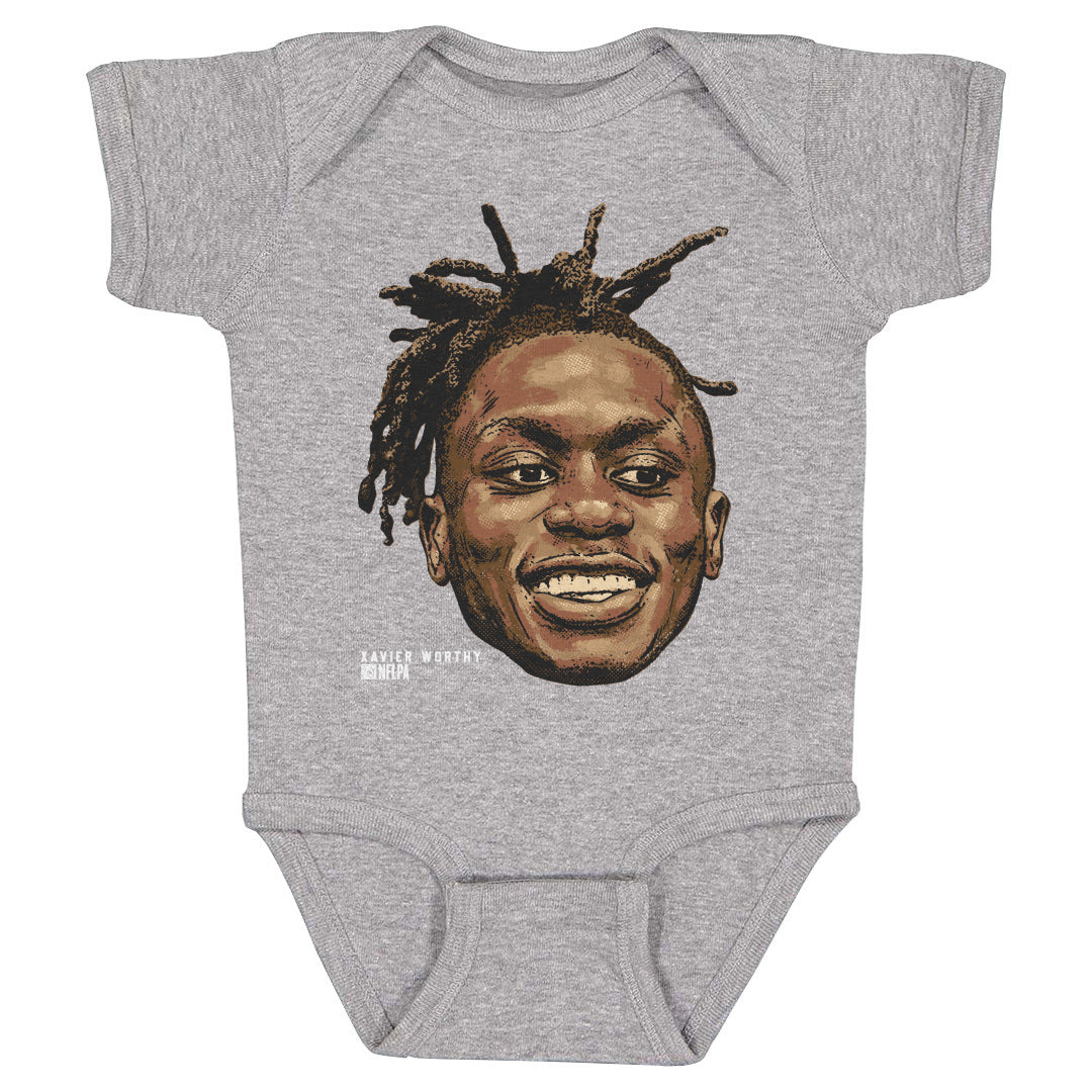 Xavier Worthy Kids Baby Onesie | 500 LEVEL