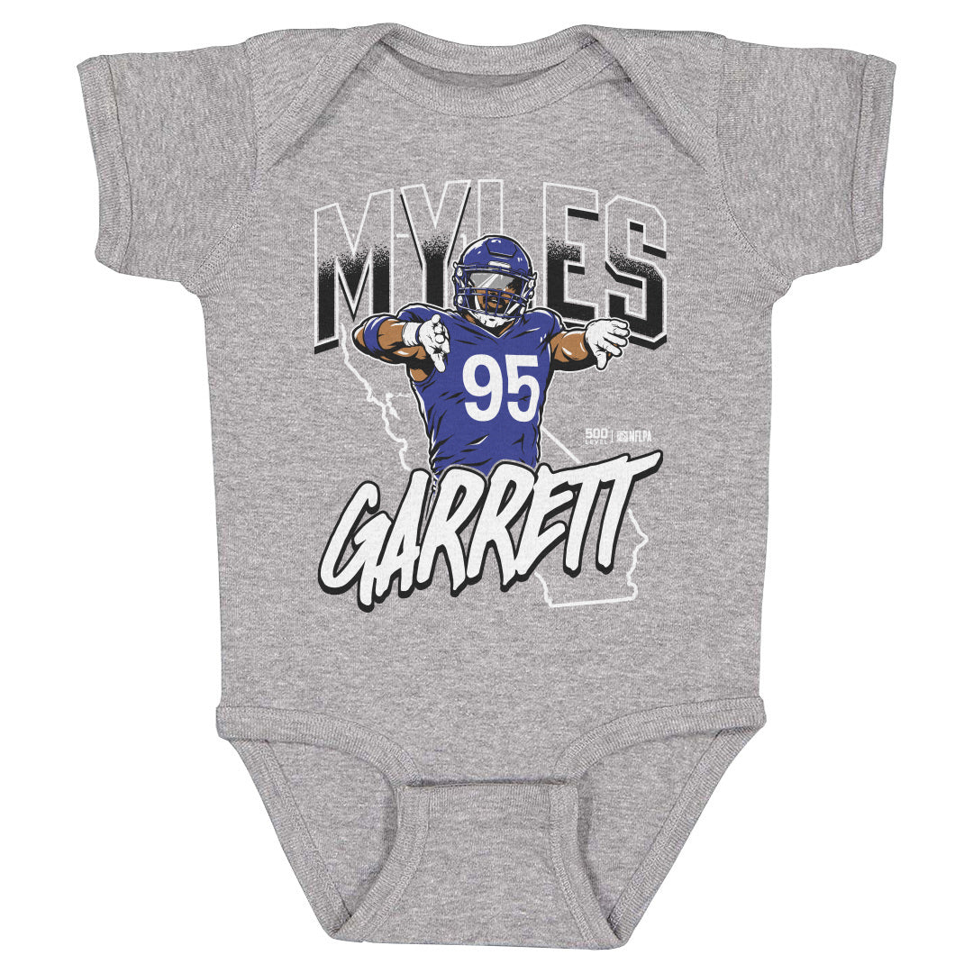Myles Garrett Kids Baby Onesie | 500 LEVEL