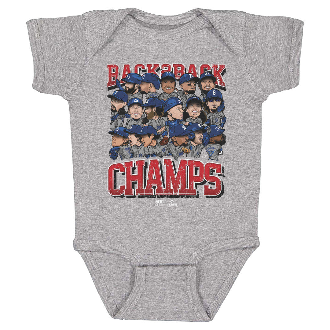 Los Angeles D Baseball Kids Baby Onesie | 500 LEVEL
