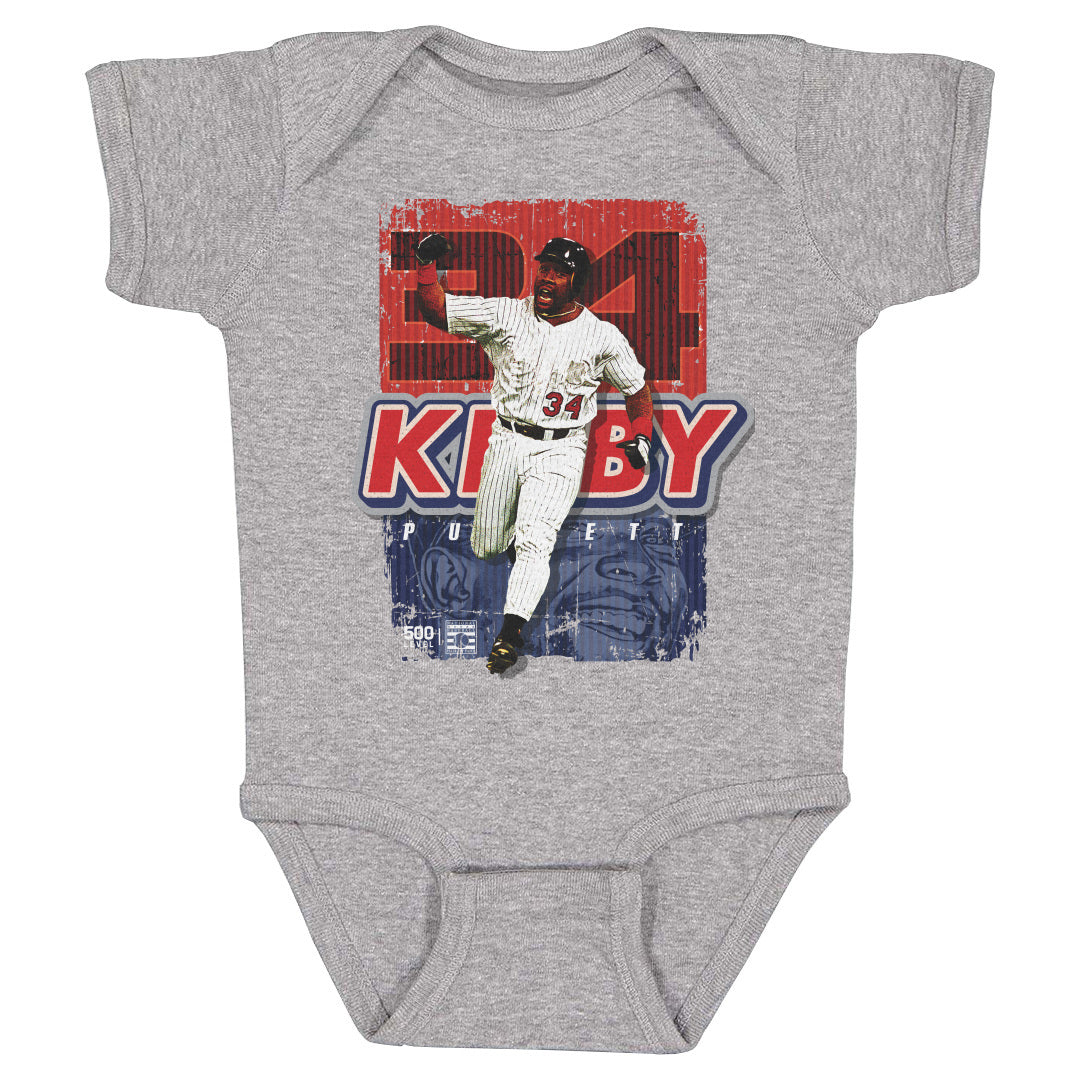 Kirby Puckett Kids Baby Onesie | 500 LEVEL