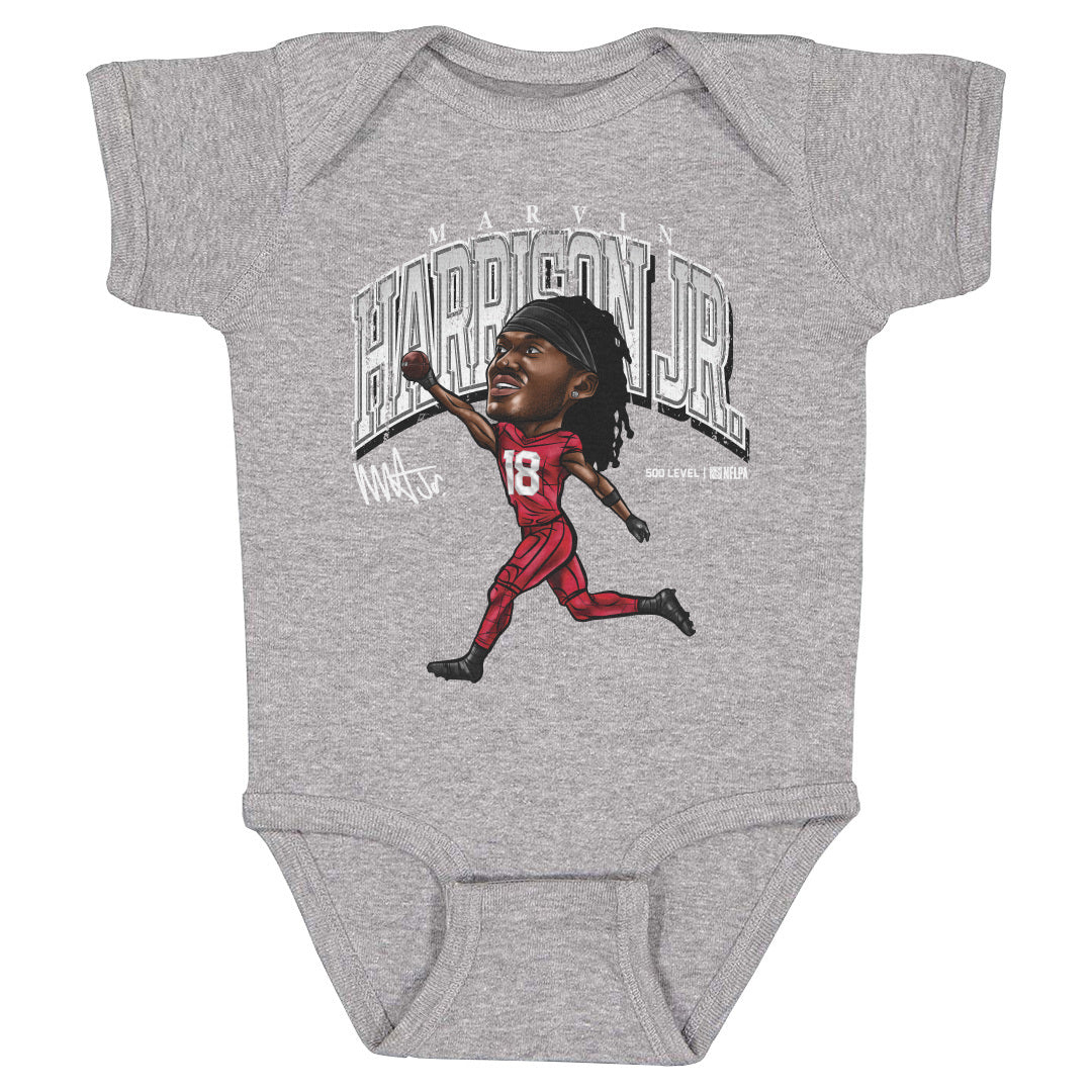 Marvin Harrison Jr. Kids Baby Onesie | 500 LEVEL
