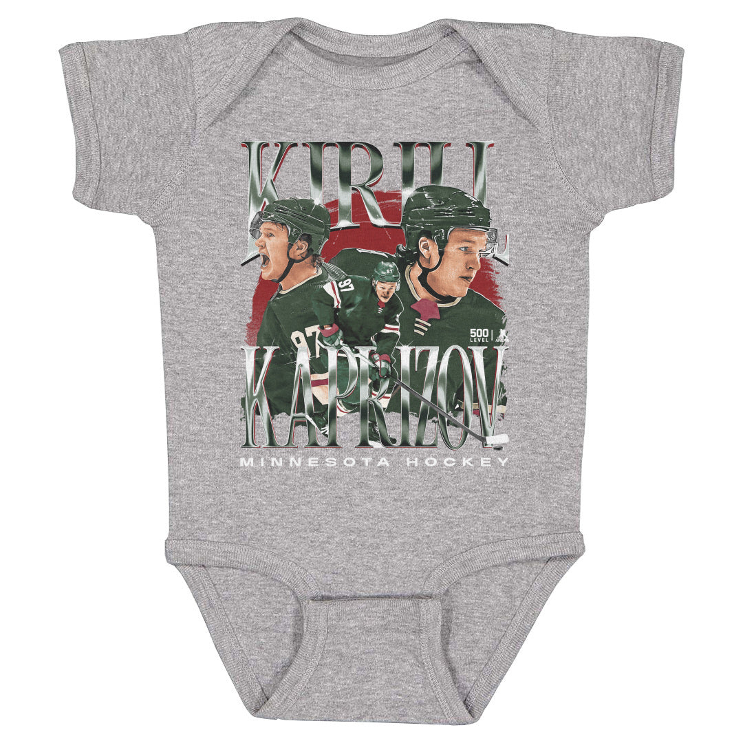 Kirill Kaprizov Kids Baby Onesie | 500 LEVEL