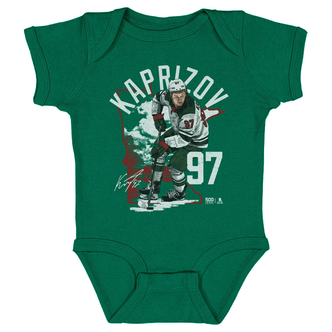 Kirill Kaprizov Kids Baby Onesie | 500 LEVEL