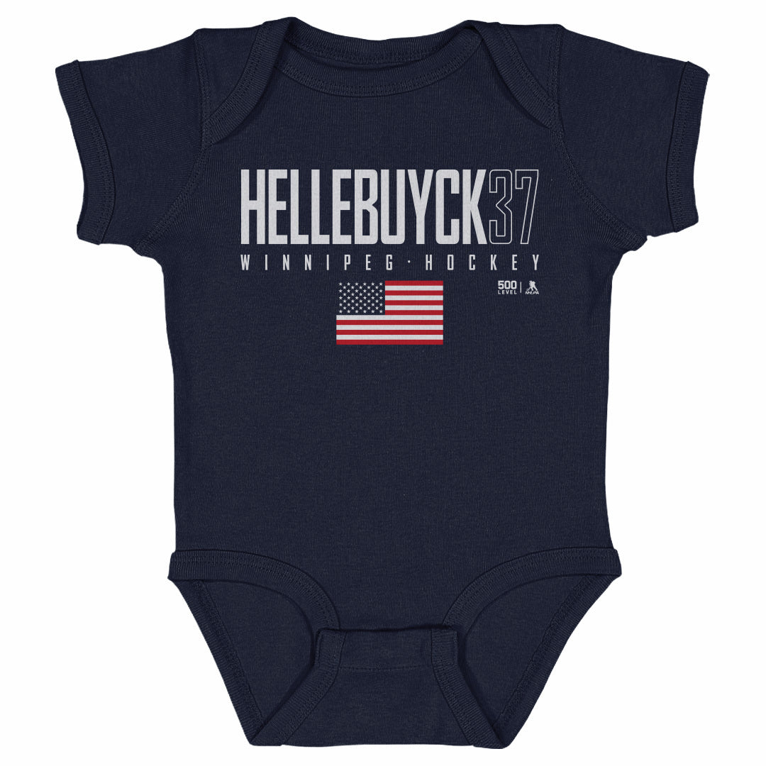 Connor Hellebuyck Kids Baby Onesie | 500 LEVEL