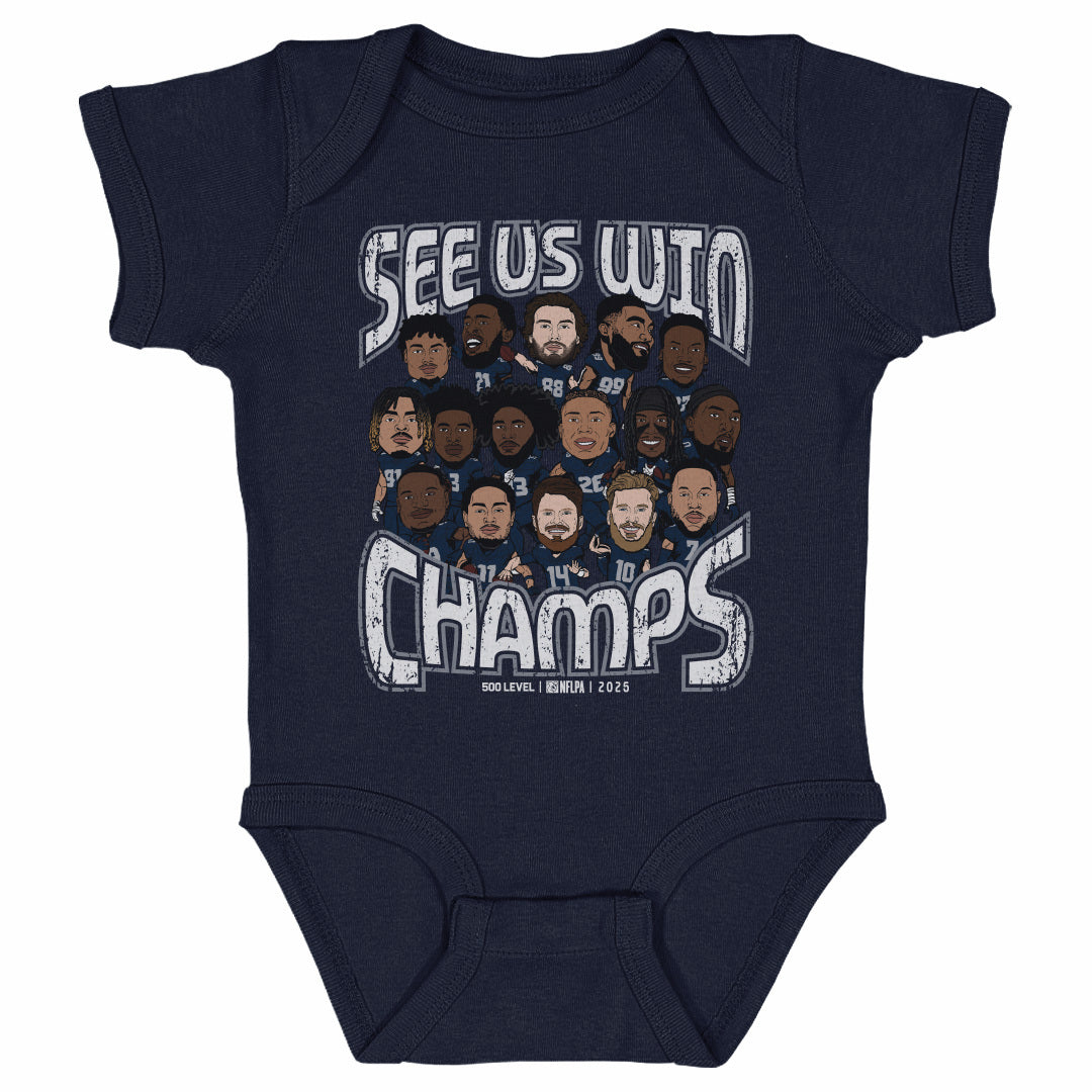 Seattle Football Kids Baby Onesie | 500 LEVEL