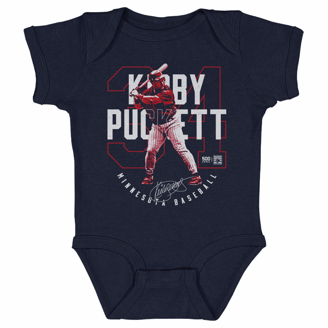 Kirby Puckett Kids Baby Onesie | 500 LEVEL