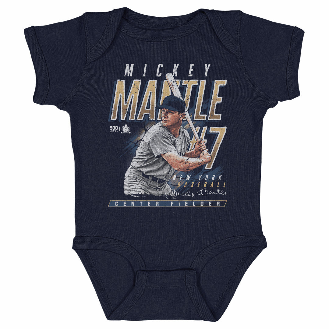 Mickey Mantle Kids Baby Onesie | 500 LEVEL