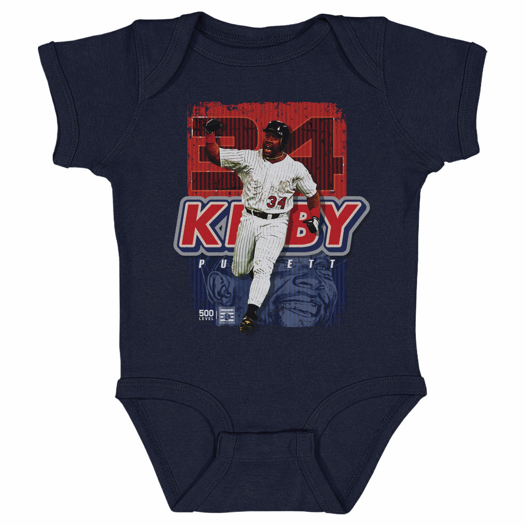 Kirby Puckett Kids Baby Onesie | 500 LEVEL