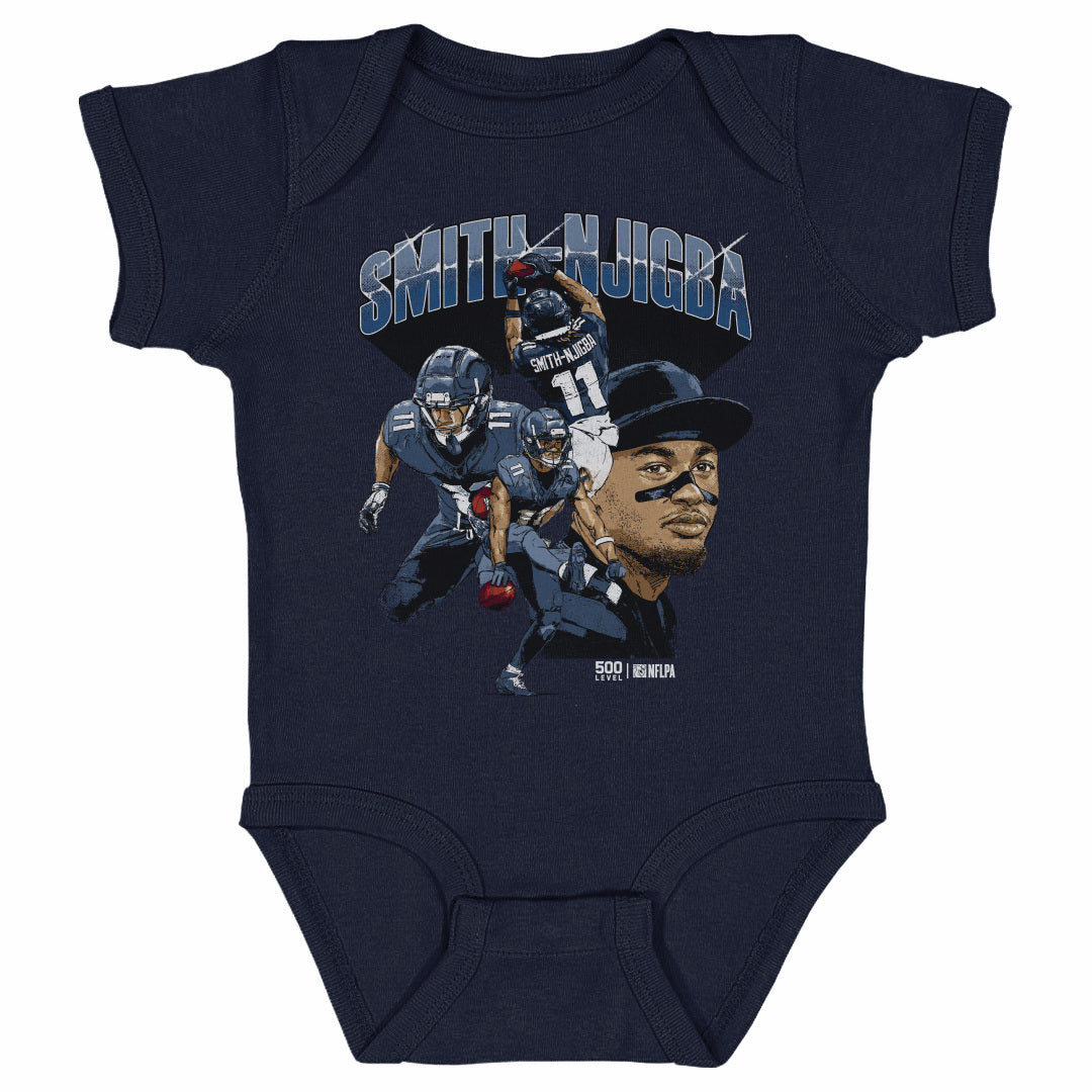 Jaxon Smith-Njigba Kids Baby Onesie | 500 LEVEL