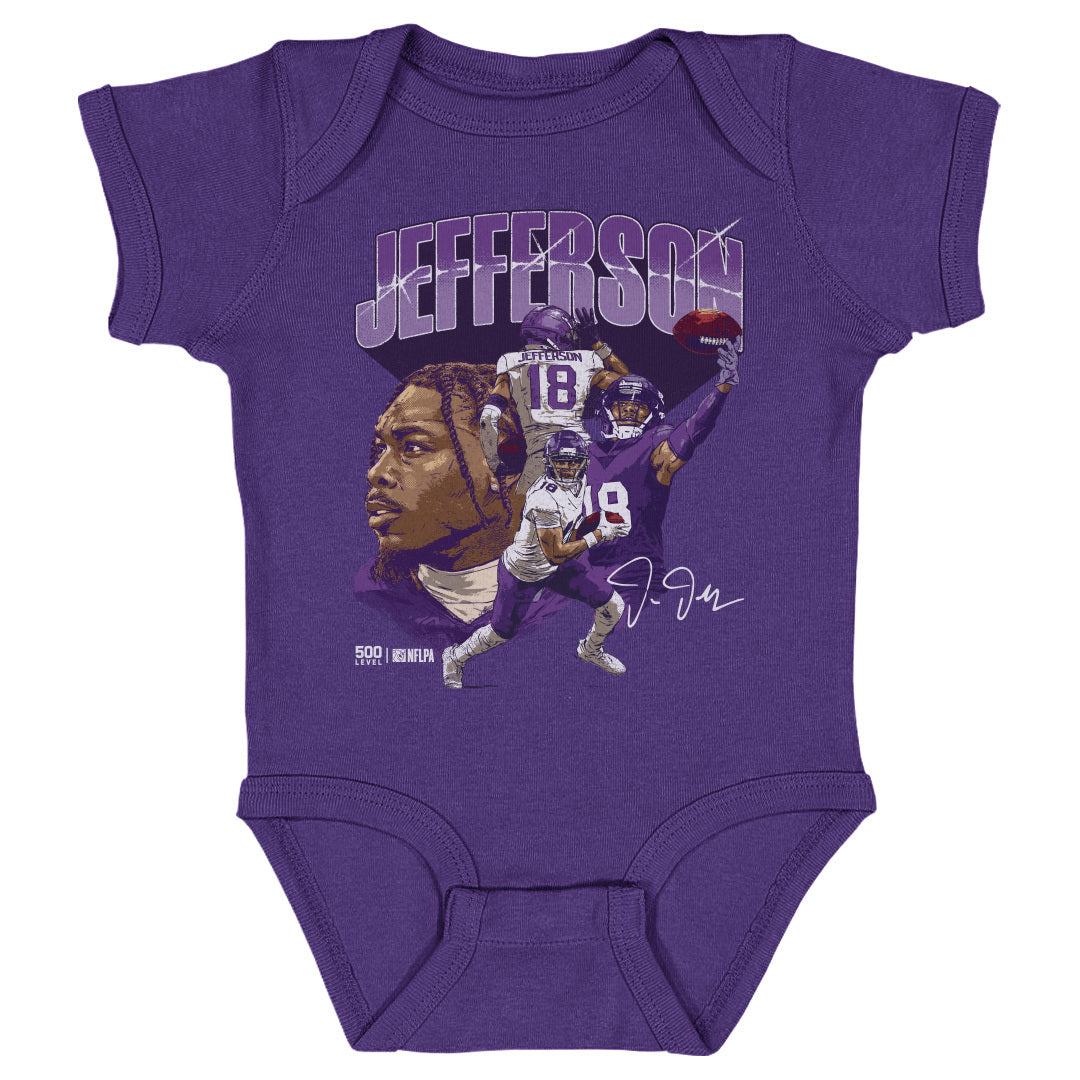 Justin Jefferson Kids Baby Onesie | 500 LEVEL