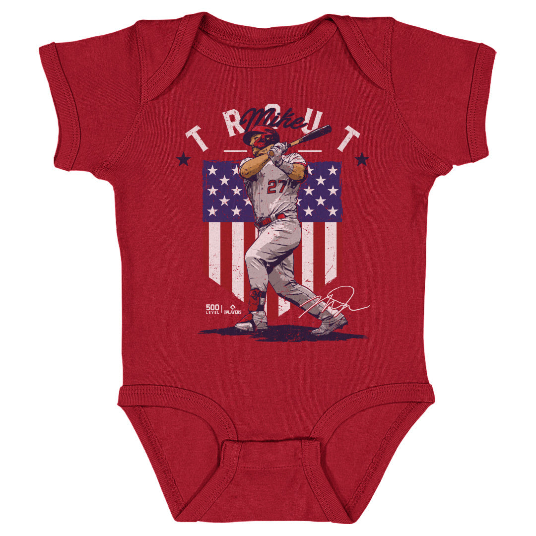 Mike Trout Kids Baby Onesie | 500 LEVEL