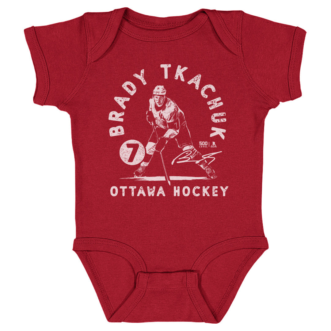 Brady Tkachuk Kids Baby Onesie | 500 LEVEL