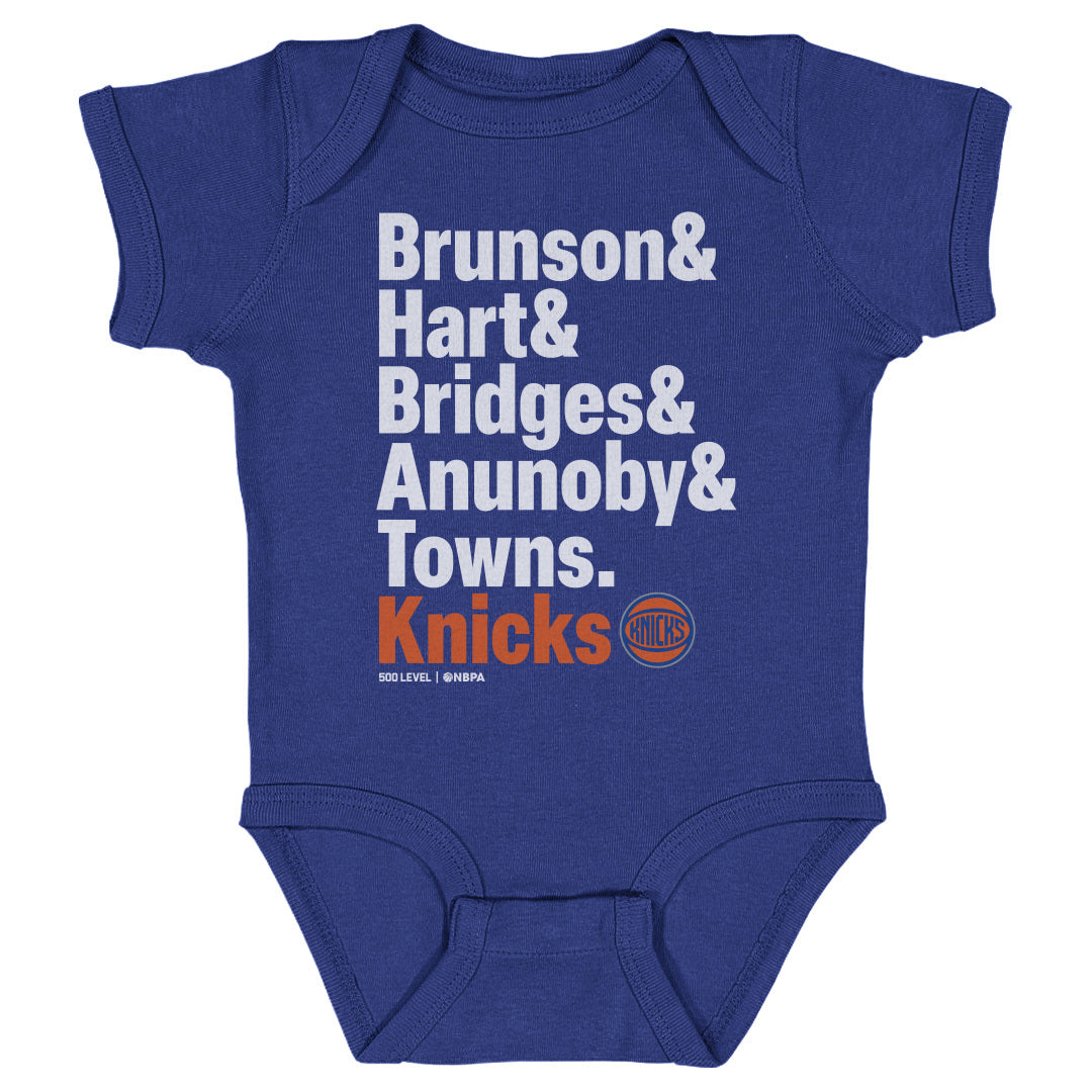 New York Knicks Kids Baby Onesie | 500 LEVEL