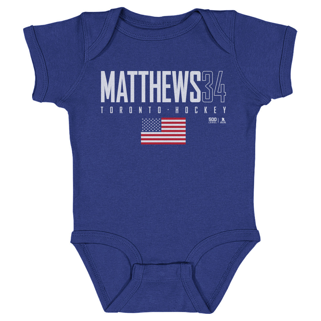 Auston Matthews Kids Baby Onesie | 500 LEVEL