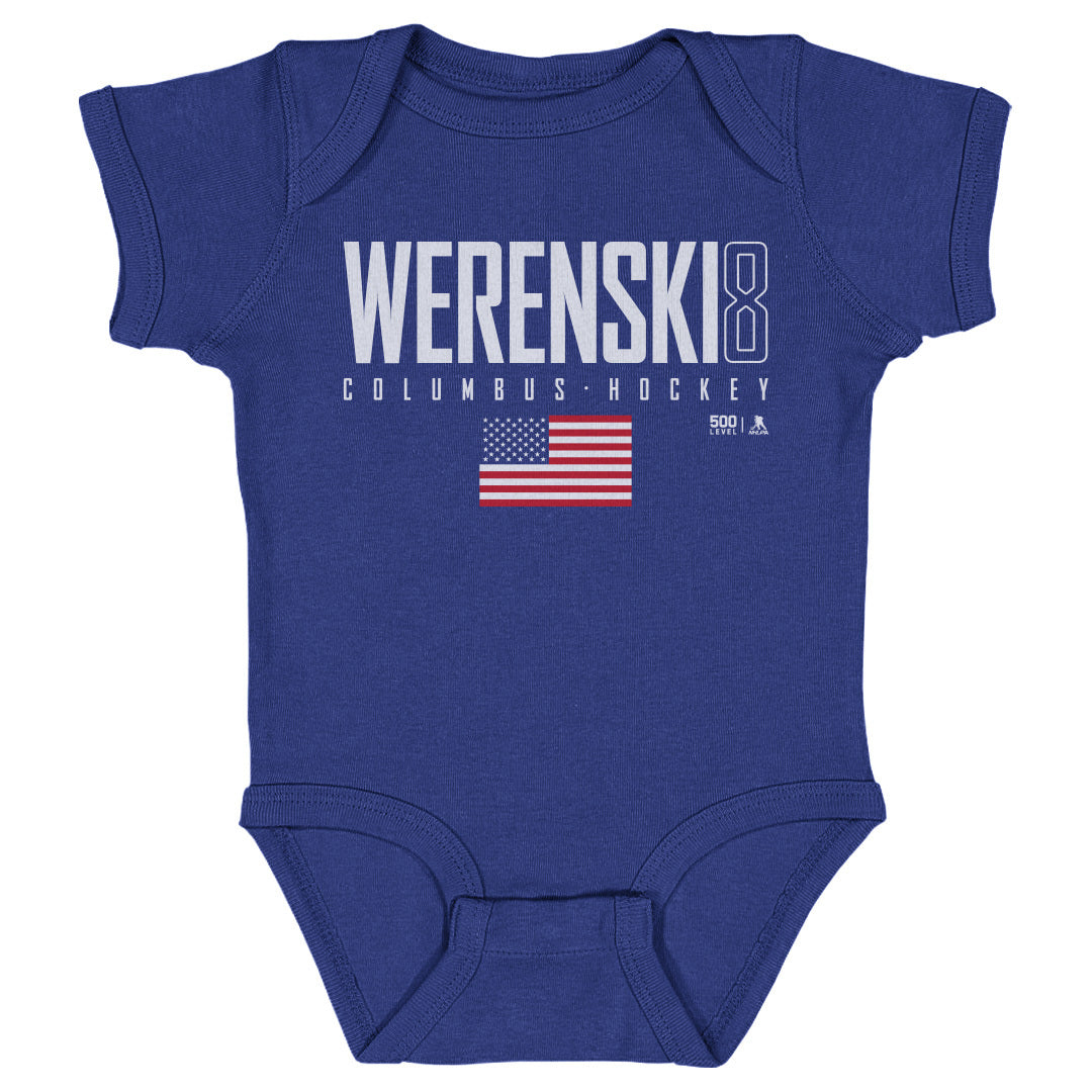 Zach Werenski Kids Baby Onesie | 500 LEVEL