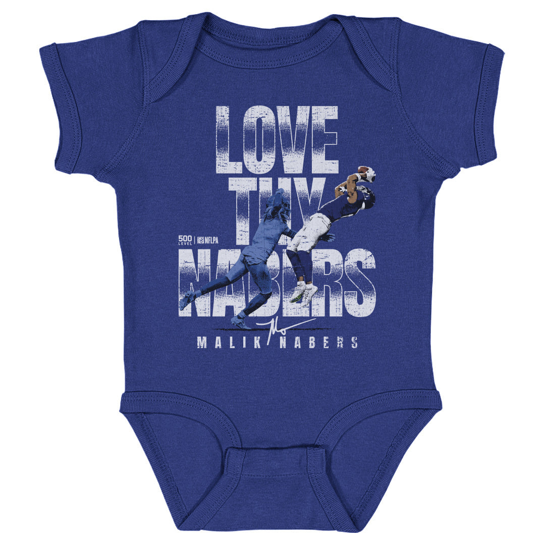 Malik Nabers Kids Baby Onesie | 500 LEVEL
