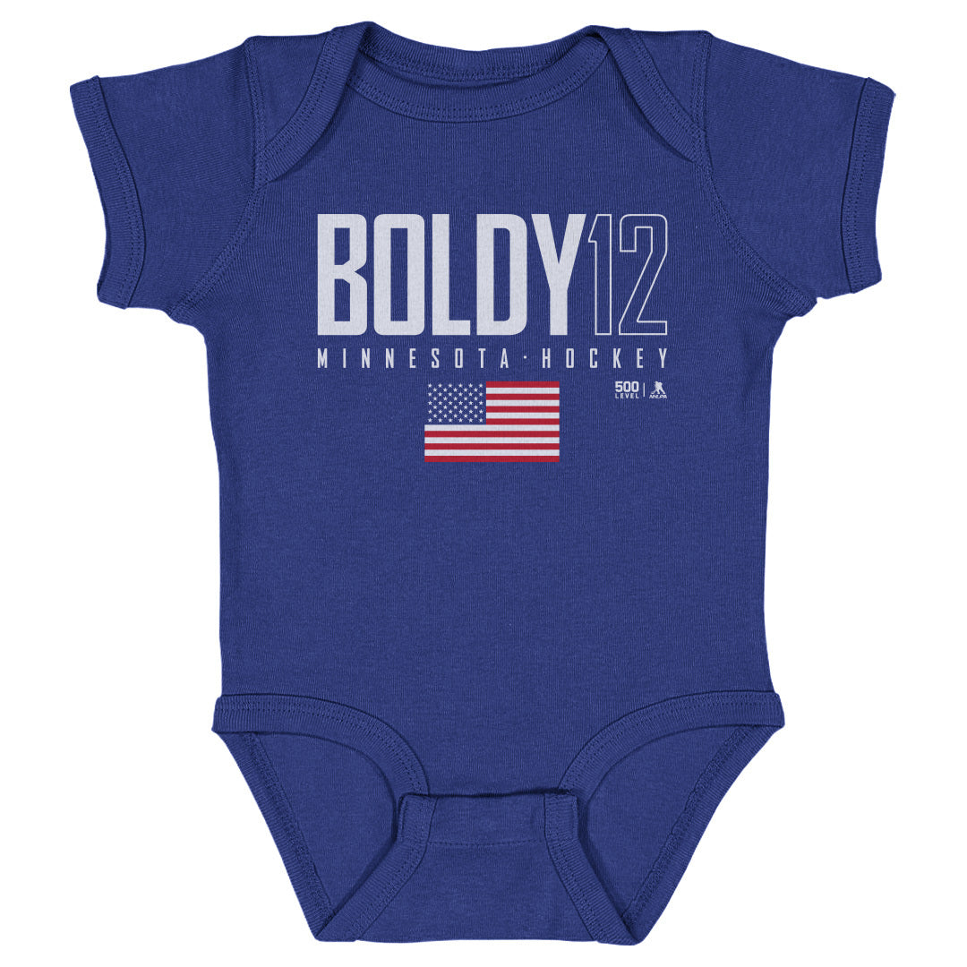 Matt Boldy Kids Baby Onesie | 500 LEVEL