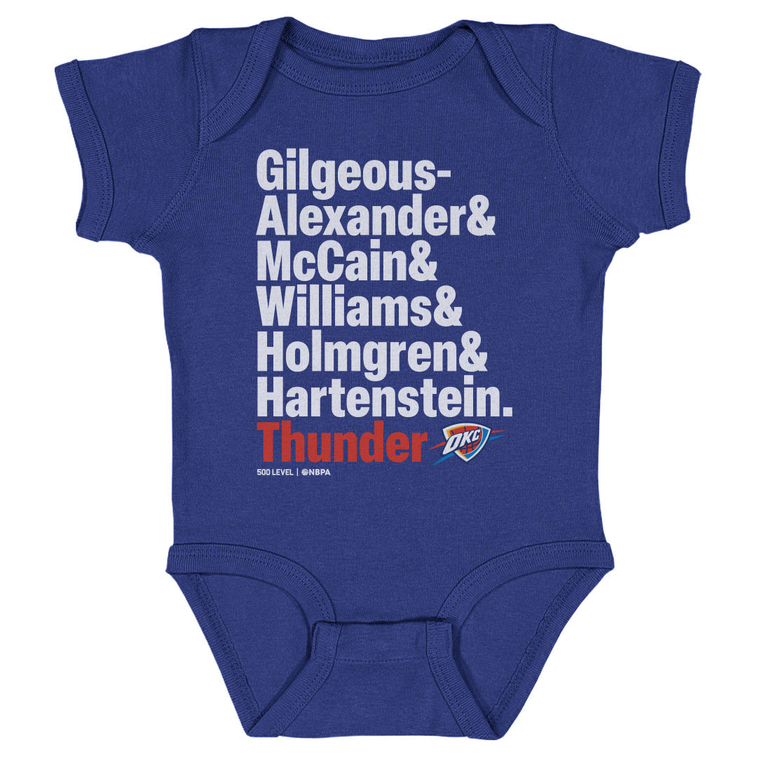 Oklahoma City Thunder Kids Baby Onesie | 500 LEVEL