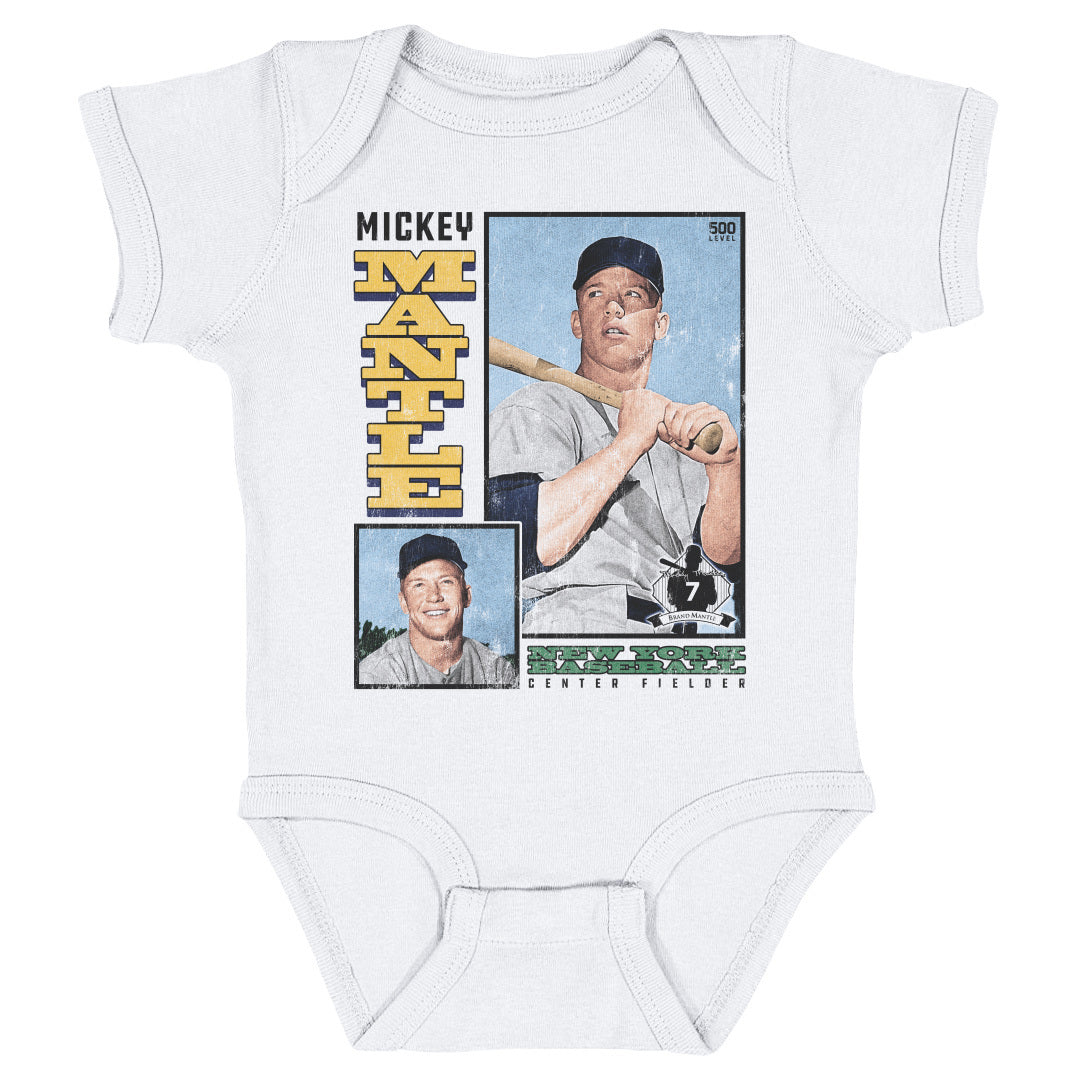 Mickey Mantle Kids Baby Onesie | 500 LEVEL