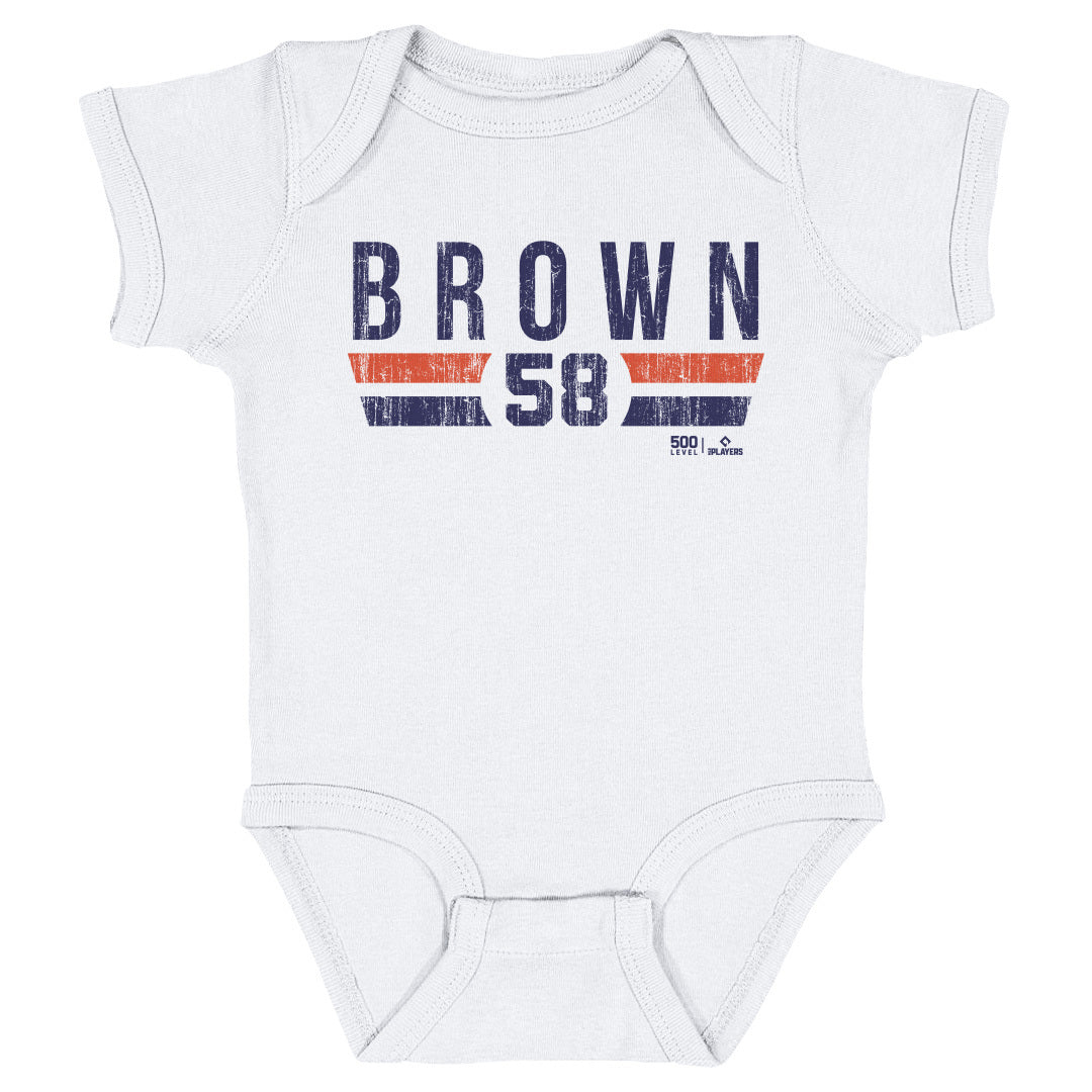 Hunter Brown Kids Baby Onesie | 500 LEVEL
