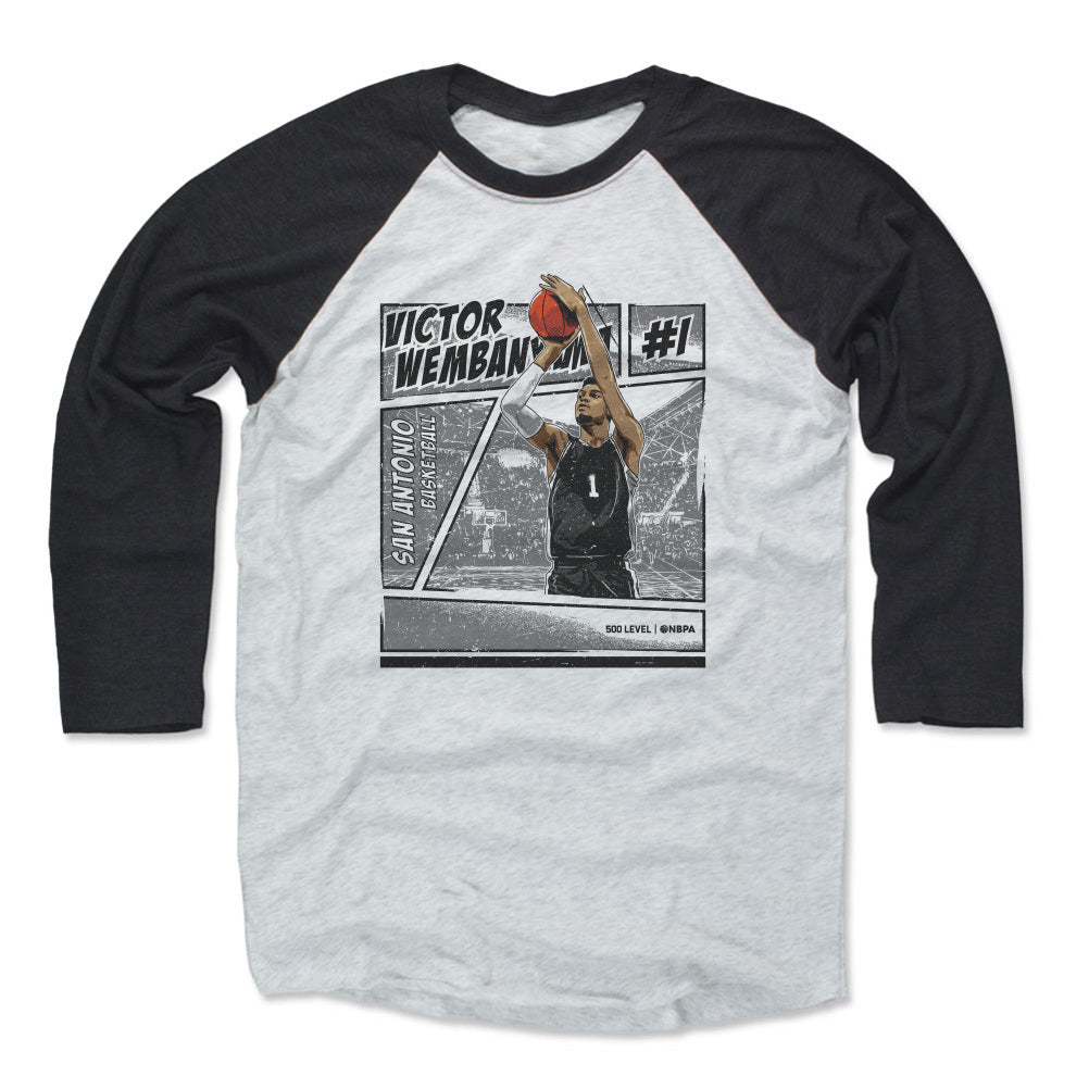 Victor Wembanyama Men's Baseball T-Shirt | 500 LEVEL