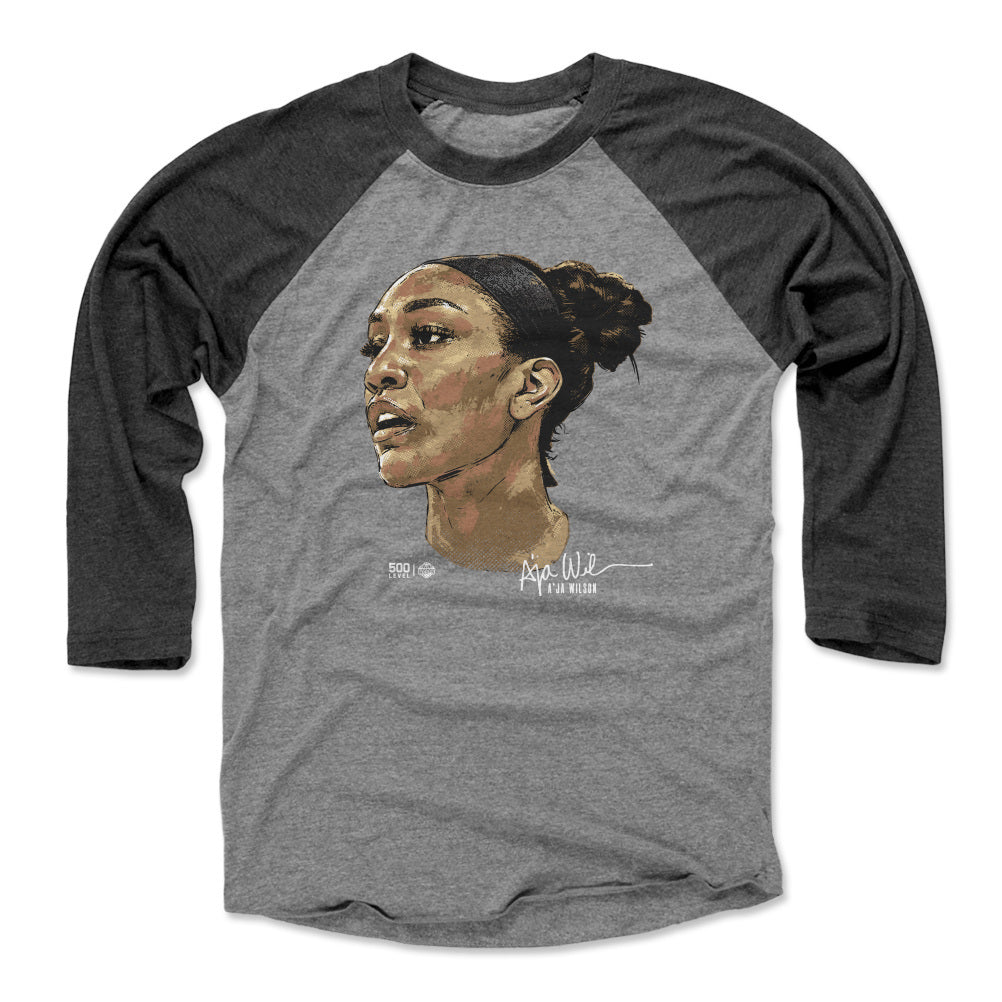 A'ja Wilson Men's Baseball T-Shirt | 500 LEVEL