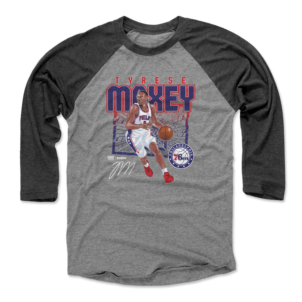 Tyrese Maxey Men's Baseball T-Shirt | 500 LEVEL