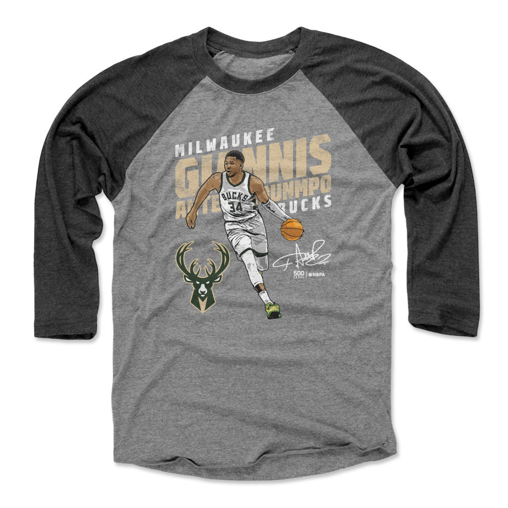 Giannis Antetokounmpo Men's Baseball T-Shirt | 500 LEVEL