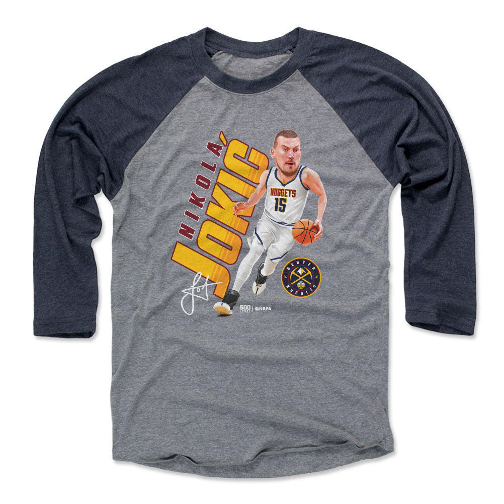 Nikola Jokic Men's Baseball T-Shirt | 500 LEVEL