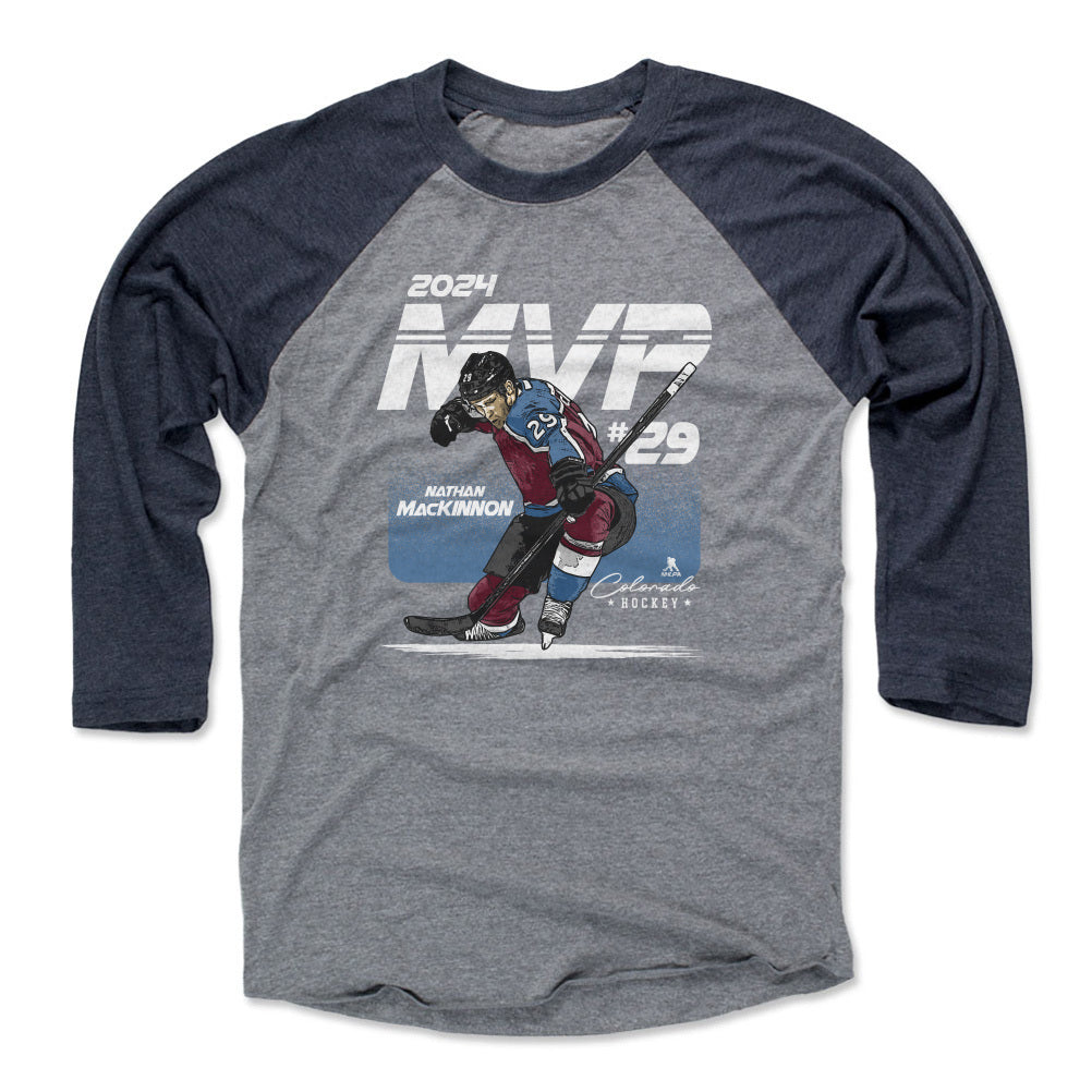 Nathan MacKinnon Men's Baseball T-Shirt | 500 LEVEL