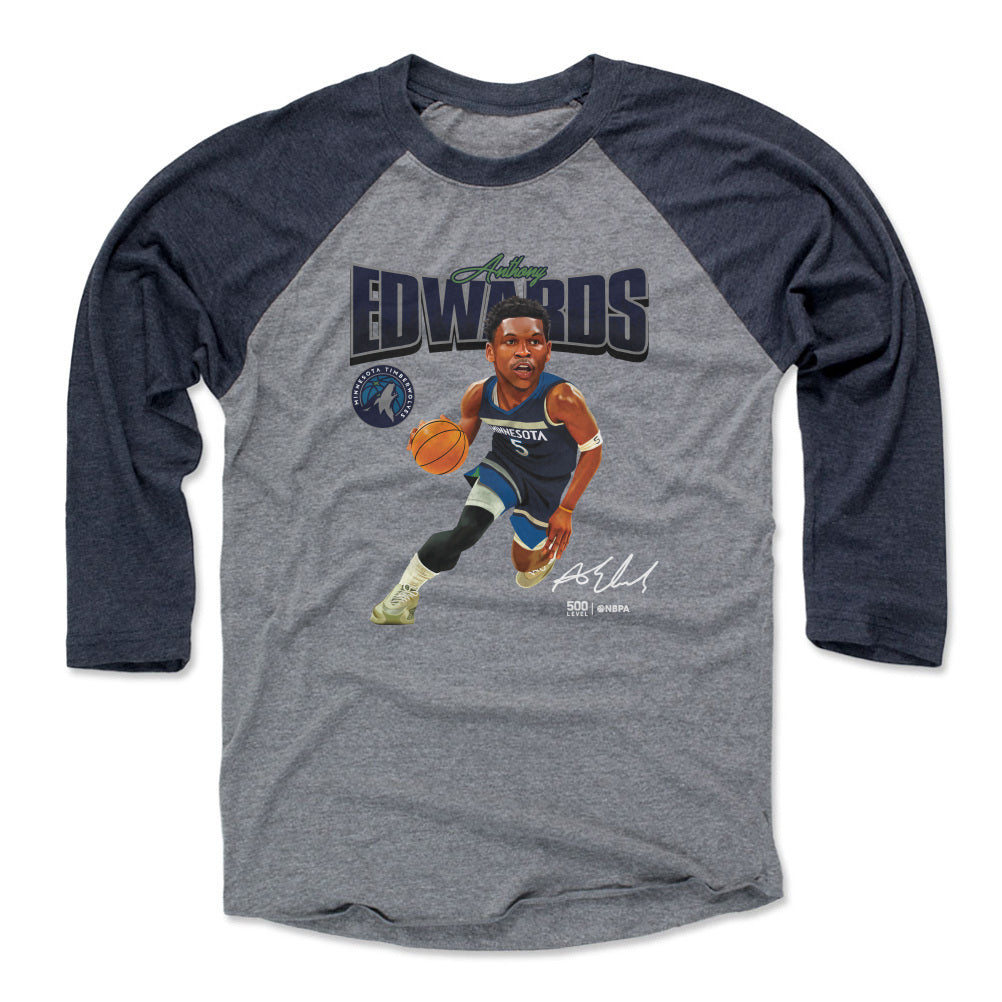 Anthony Edwards Men's Baseball T-Shirt | 500 LEVEL