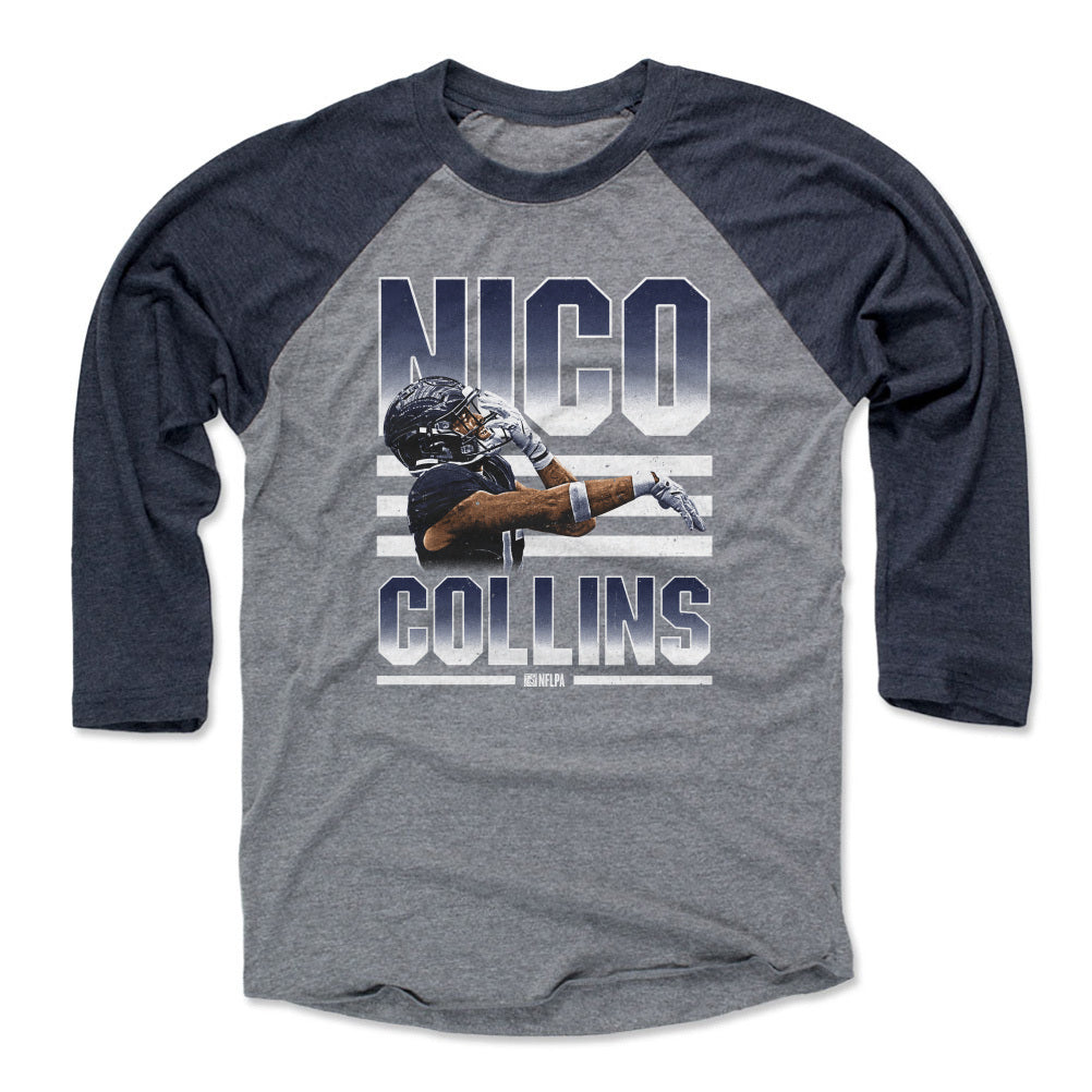 Nico Collins Men's Baseball T-Shirt | 500 LEVEL