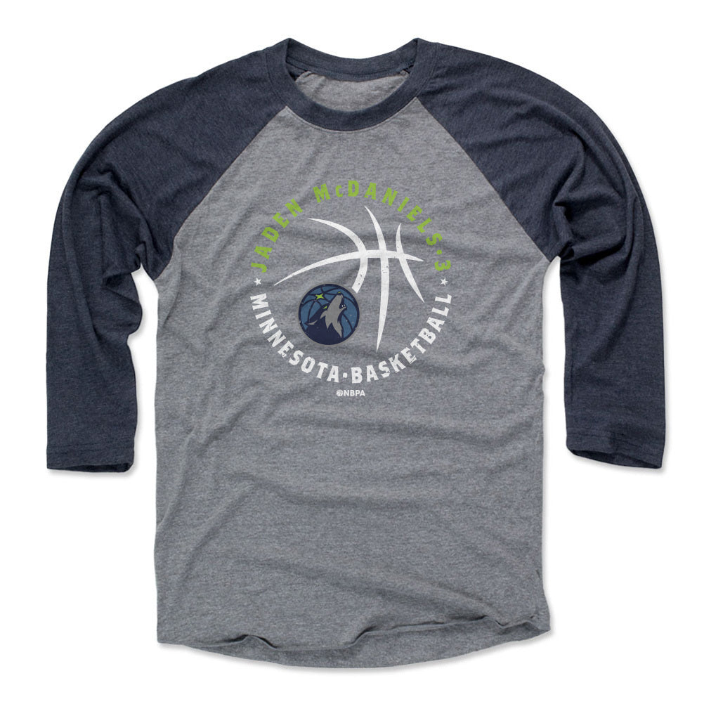 Jaden McDaniels Men's Baseball T-Shirt | 500 LEVEL