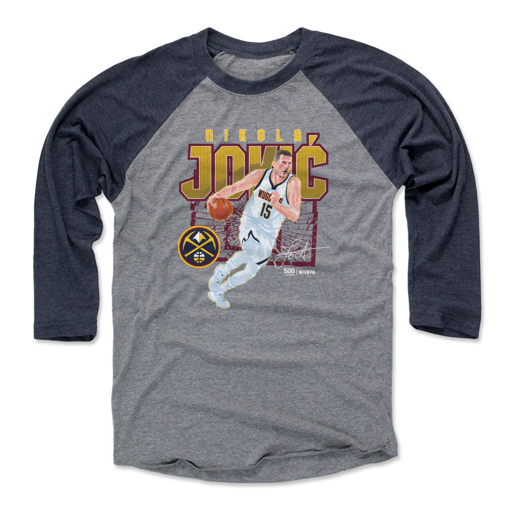 Nikola Jokic Men's Baseball T-Shirt | 500 LEVEL