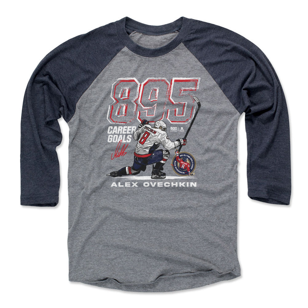 Alex Ovechkin Men's Baseball T-Shirt | 500 LEVEL