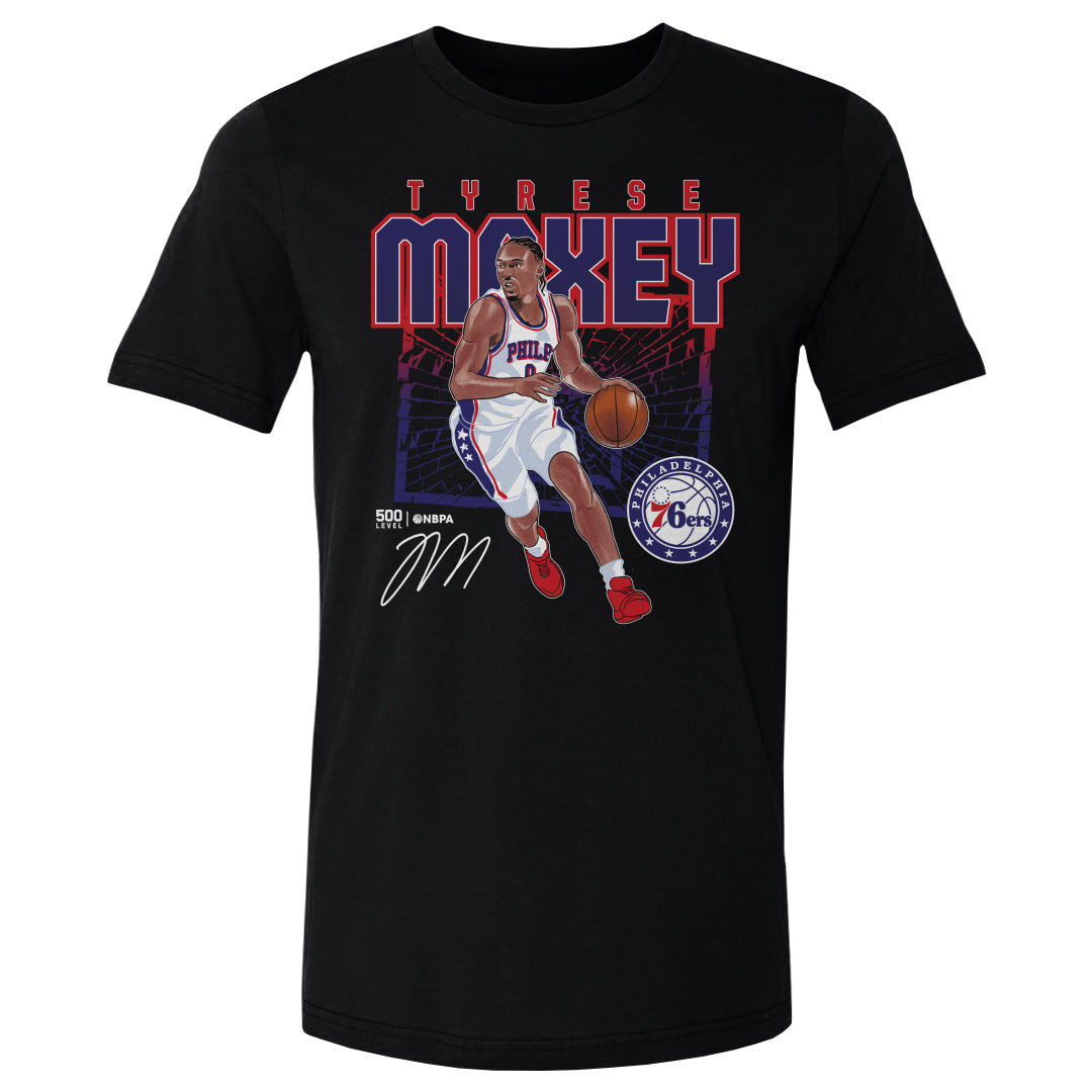 Tyrese Maxey Men's Cotton T-Shirt | 500 LEVEL