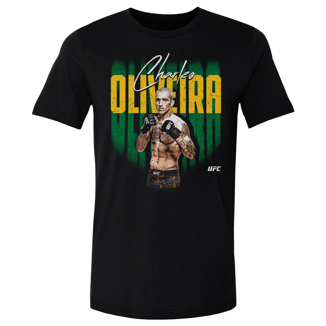 Charles Oliveira Men's Cotton T-Shirt | 500 LEVEL