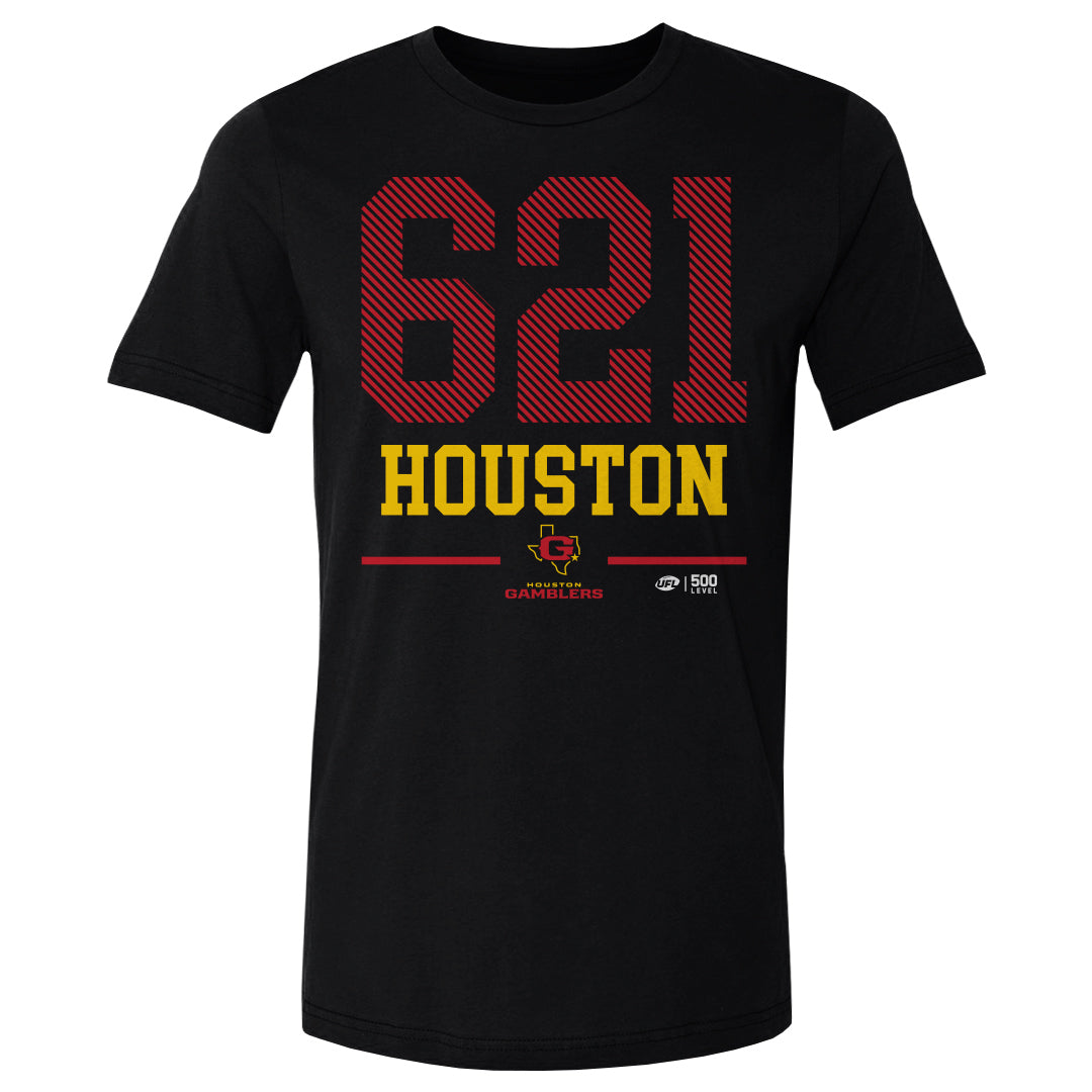 Houston Gamblers Men's Cotton T-Shirt | 500 LEVEL