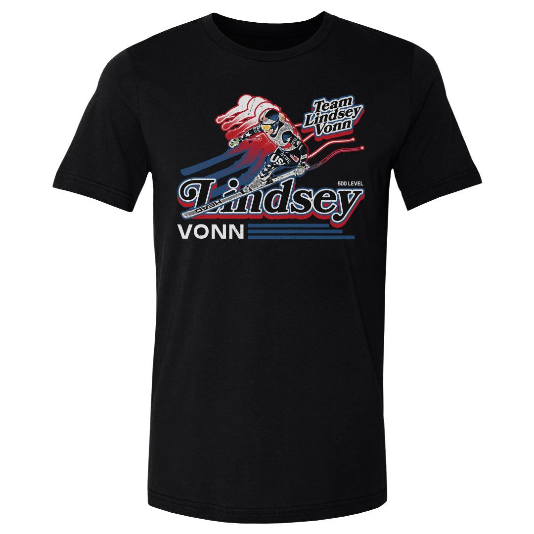 Lindsey Vonn Men's Cotton T-Shirt | 500 LEVEL