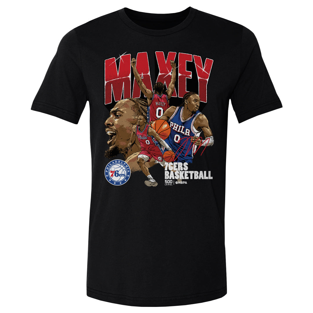 Tyrese Maxey Men's Cotton T-Shirt | 500 LEVEL