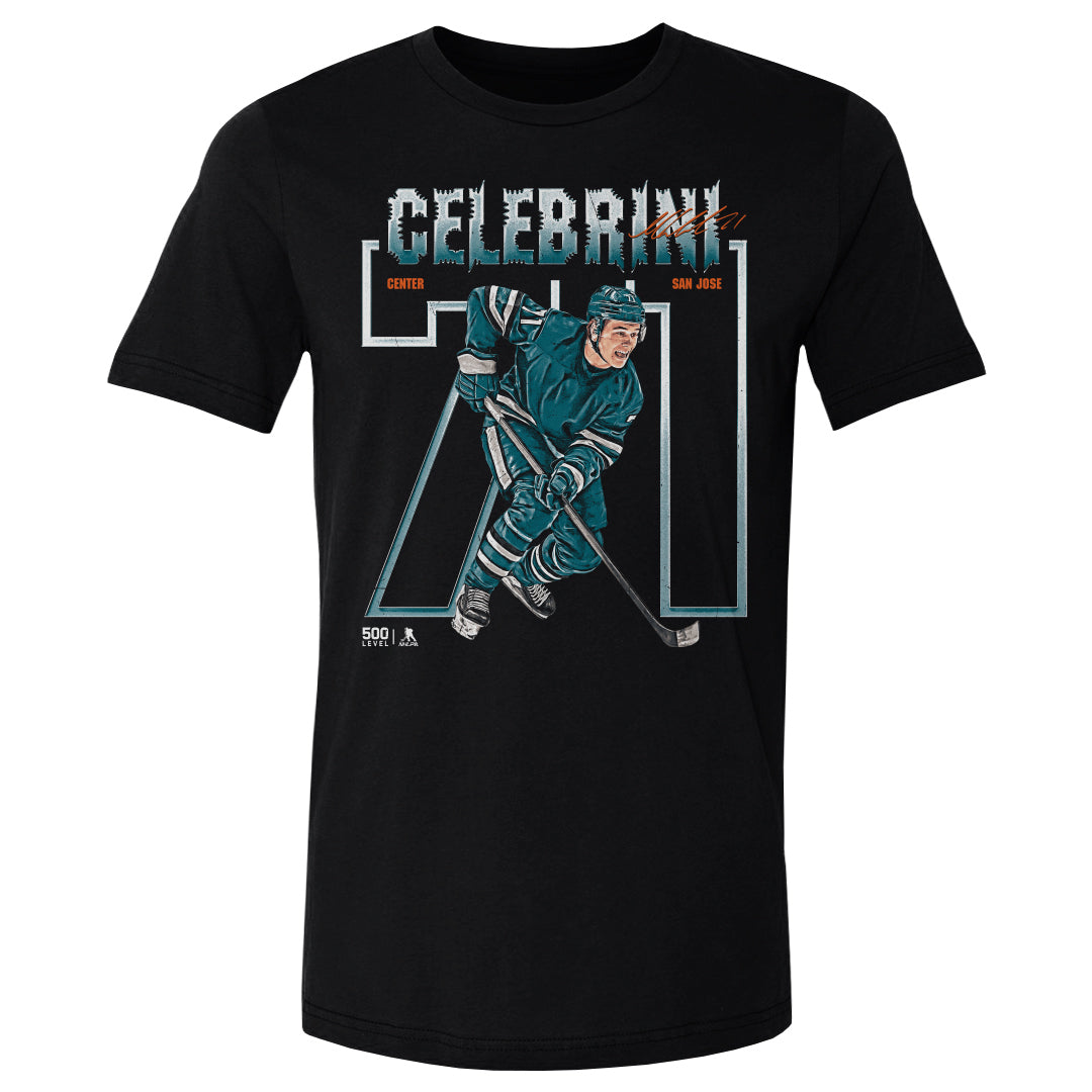 Macklin Celebrini Men's Cotton T-Shirt | 500 LEVEL